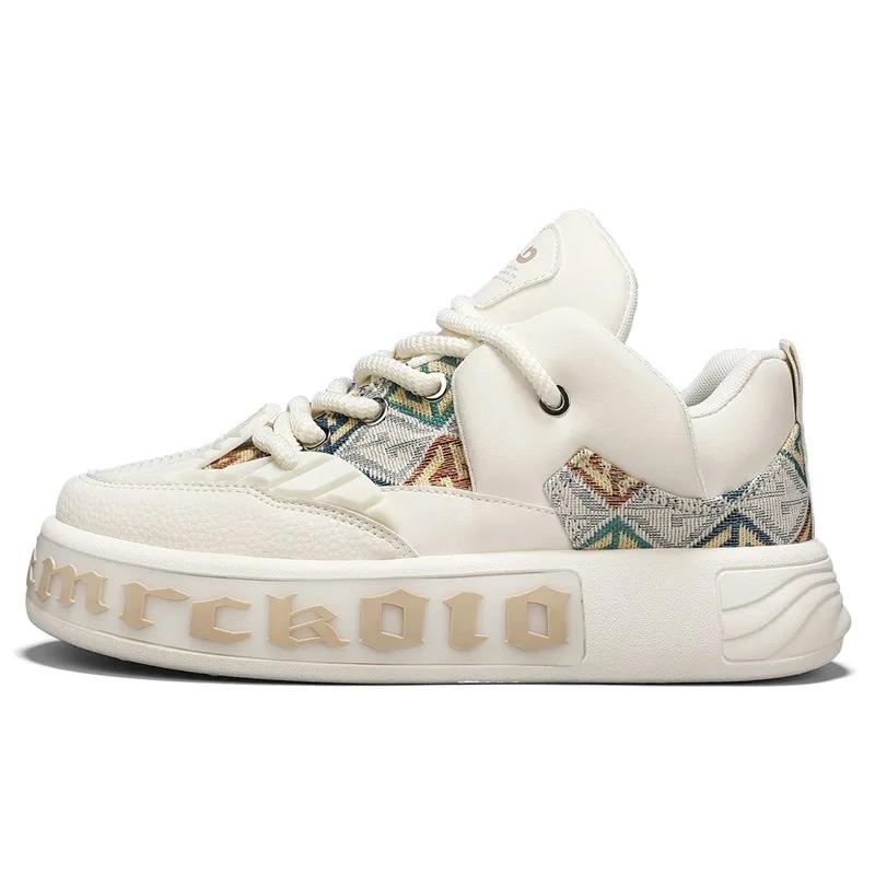 Neue Klassische Herrenschuhe Dicke Sohle Höhensteigernd Lässige Skateboard-Schuhe für Jugendliche Bequem Weiche Sohle Sportschuhe