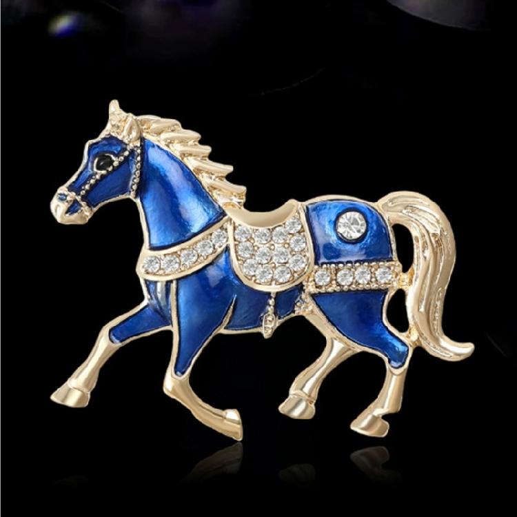Sturdy Alloy Horse Pin Versatile Accessory for Scarf or Bag Embellishment