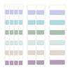 240/120/60pcs Light Colors Sticky Index Sticker Tabs, 3 Sizes 6 Colors Writable Reusable File Flag Labels Back To School