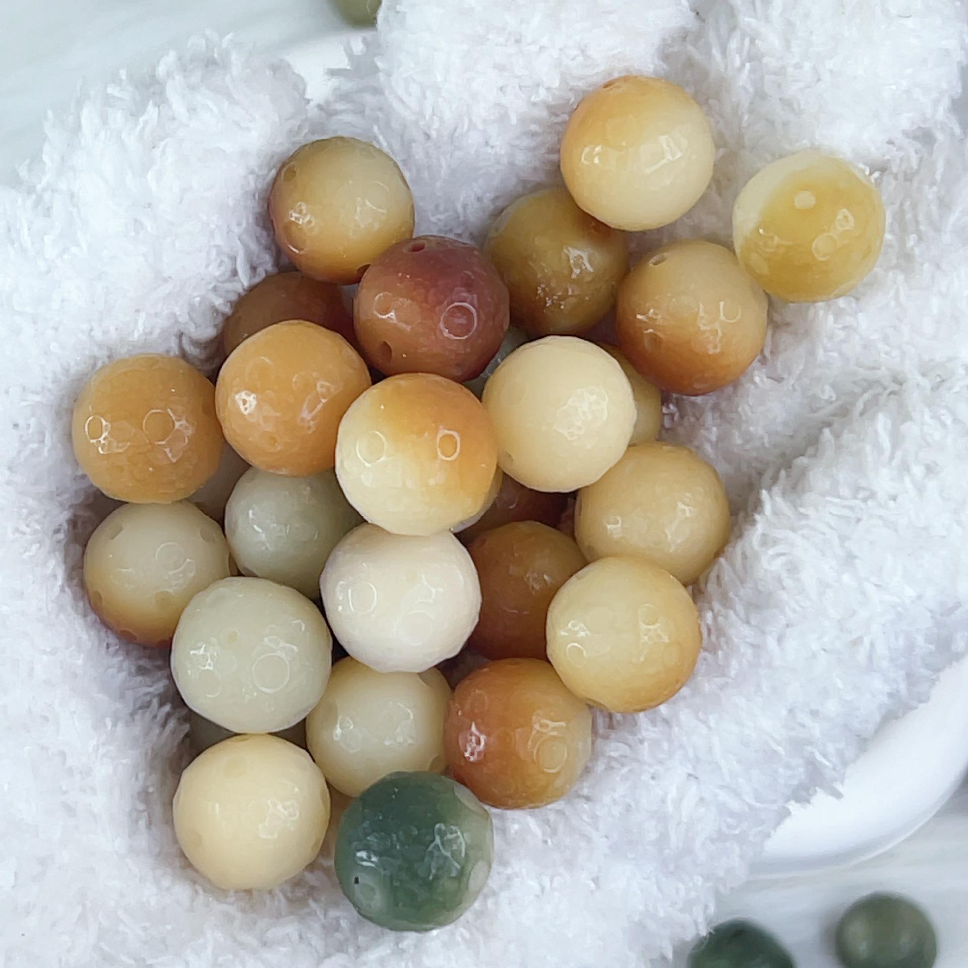 

Natural Bodhi Root Charcoal-Burned Meteorite Beads - Handmade Carved Buddhist Wenwan Accessories