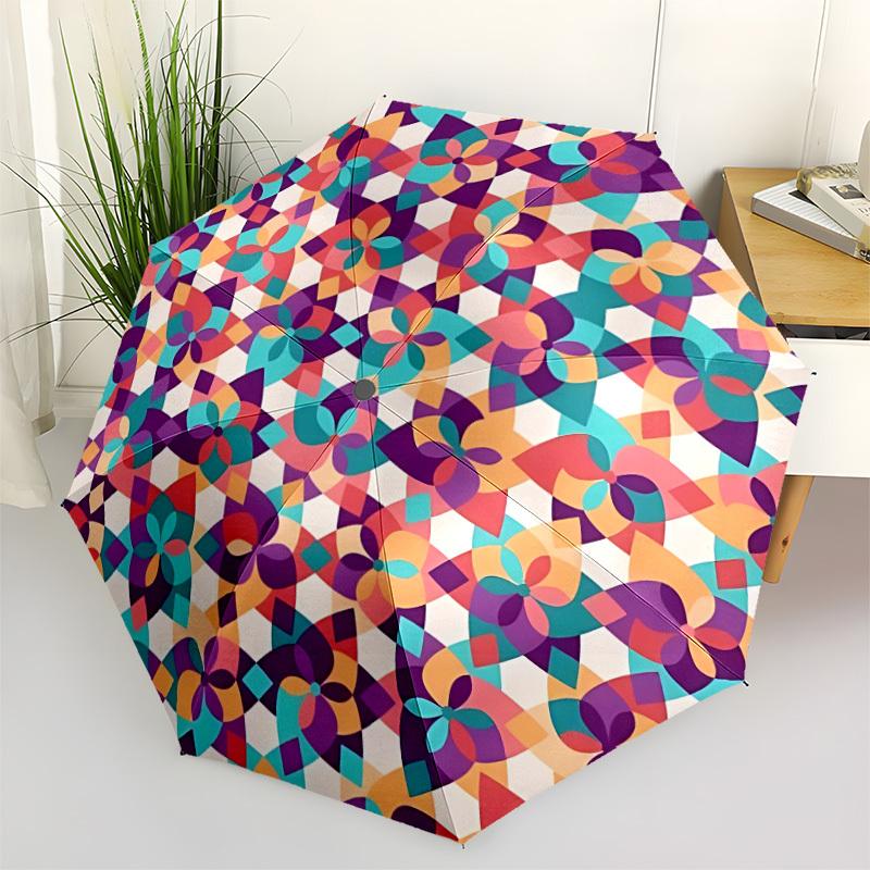 

1pc Floral Pattern Automatic Folding Umbrella. casual outdoor accessory, for all seasons yy250924063