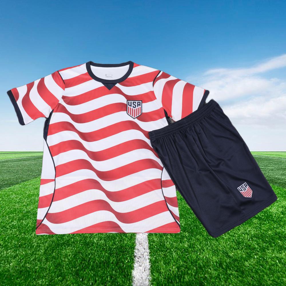Completo Sportivo Casual a Manica Corta - Maglia da Calcio Uomo USA 2026 Casa
