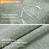 Luxury Linen Shower Curtain with Hooks Bathroom Waterproof Thick Fabric Bath Curtains Bathtub Large Bathing Cover