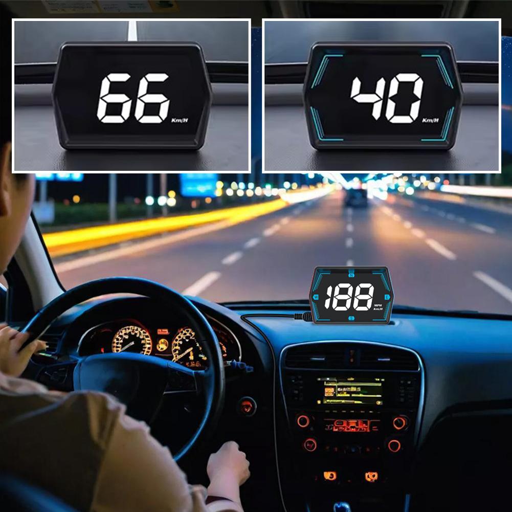 New HUD Head Up Display Beidou GPS Vehicle Speed Measurement Up High-definition Instrument Devi M6U6