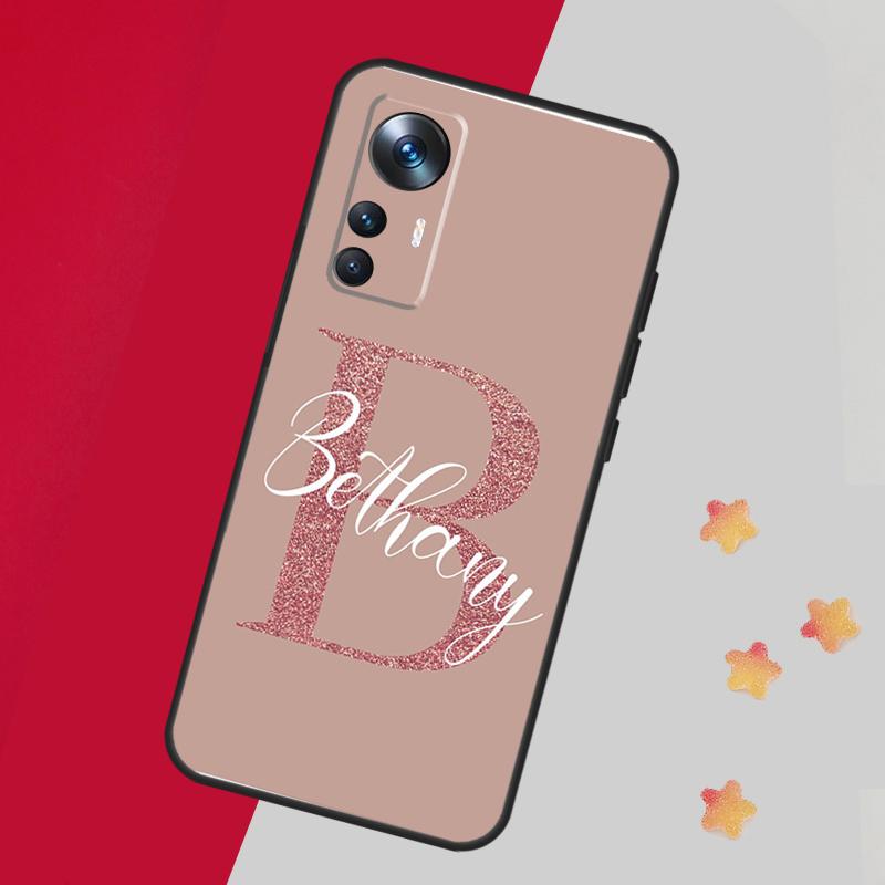 Personalised Name Slim Liquid Glitter Case For Xiaomi 14 13 11T 12T 13T Pro 12 Lite 12X POCO X3 X5 Pro X4 F4 M5 M5s F3 F5 Cover