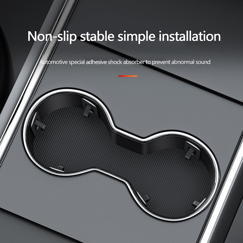 Car Cup Holder Limiter Fixing Clip Self-Adhesive Universal Auto Water Cup Slot Limit Pad Car Bottle Console Slot Slip Limiter