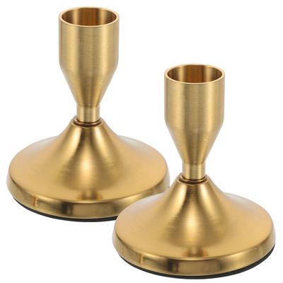 2Pcs Vintage European Metal Holders Minimalist Design for Wedding Reception Christmas Dinner Party Table Centerpiece