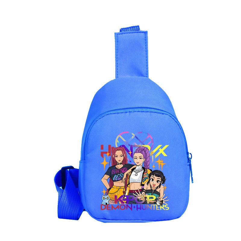 Children'S Breast Bag Animation Cartoon Peripheral Printing Casual Shoulder Bag Going Out Portable Messenger Bag