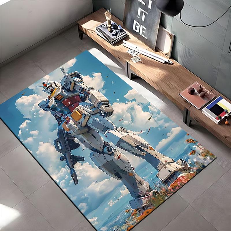 Giant Mecha Robot Design Carpet Suitable As a Non-slip Mat for the Living Room or Bedroom Sofa