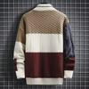 Winter 2024 Men's Thickened Half Turtleneck Sweater for Teens and Students