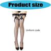 Lace Top Fishnet Stockings Sweet Bows Suspenders Thigh High Stockings for Women Girls