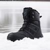 Large size anti-splashing snow boots Winter outdoor tactical boots Fleece thickened non-slip mountaineering boots Keep warm