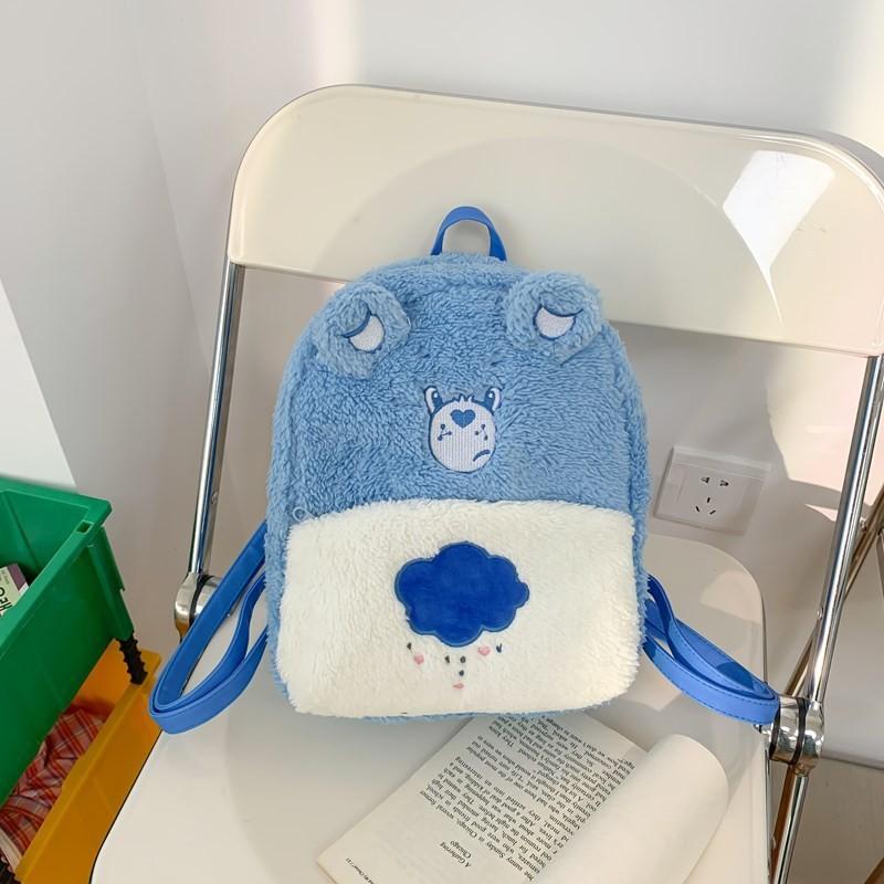 Carebears Plush Cartoon Backpack Fashion Schoolbag Creativity Handbag Gifts