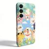 Cartoon Dog Pattern Glossy Film Hard PC Phone Case for Google Pixel 7 7a 8 8a 9 9a Pro XL 5G