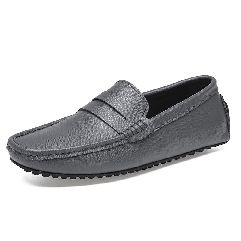 Spring Summer Loafers Soft Genuine Leather Men's Driving Flats New Fashion Slip On Shoes Ultra-light Male Business Dress Shoes