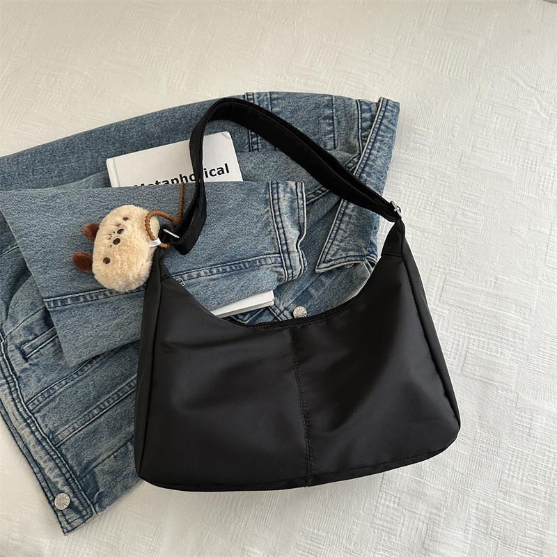 Retro Style 2024 Trendy Summer Oxford Fabric Tote Bag With Zipper Closure