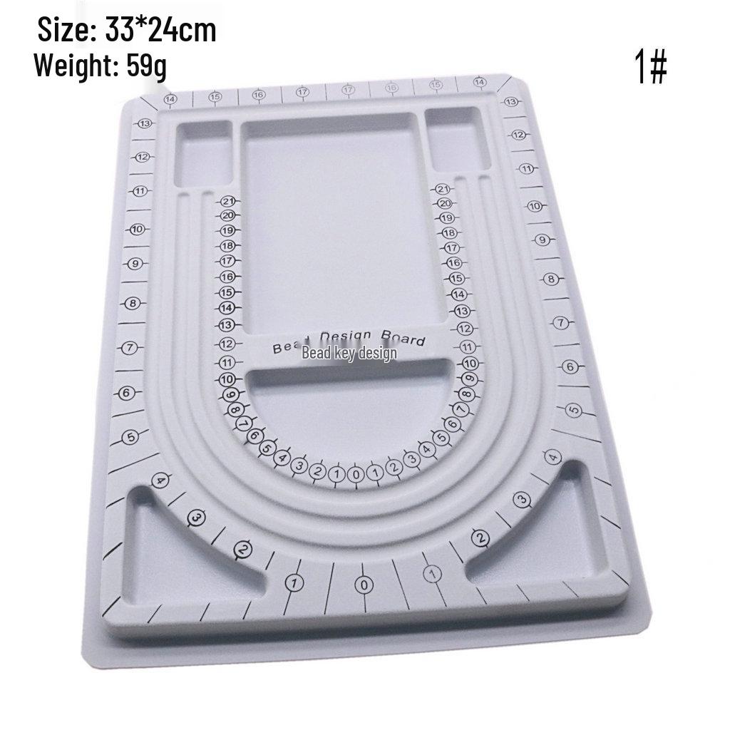 

Доска для дизайна браслетов и ожерелий своими руками с лотком для бисера и шкалой для измерения бусин Other