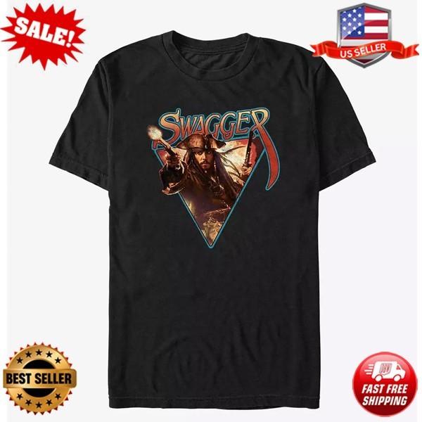 Disney Pirates Of The Caribbean Jack Sparrow Swagger T-Shirt S-5XL Unisex T-Shirt XXL