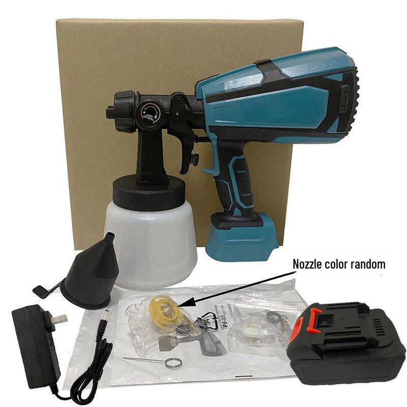 18V Rechargeable Lithium Battery Wireless Electric Paint Spray Gun for Walls & Latex Paint