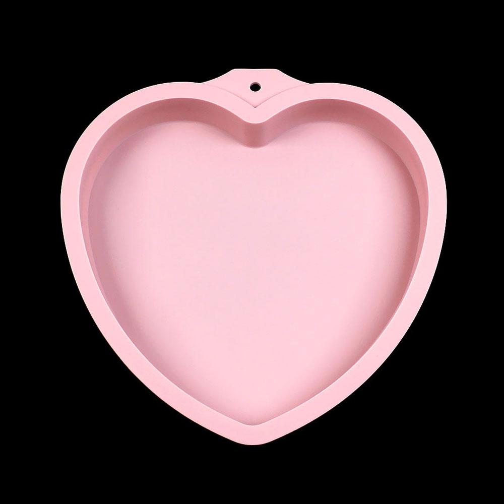 Silicone World 6/8 Zoll Silikon-Kuchenformen DIY Mousse Regenbogen Schichtkuchenform Runde Herzförmige Backform Backwerkzeuge