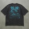 Hokusai Great Wave T-Shirt | Faded Japanese Art Streetwear Tee | Vintage Ukiyo-e Graphic Shirt