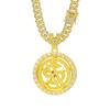 Classic 63mm Large Pendant, Rotating Dollar Sign, Hip-hop Necklace, Cuban Chain, Miami-style Large Chain