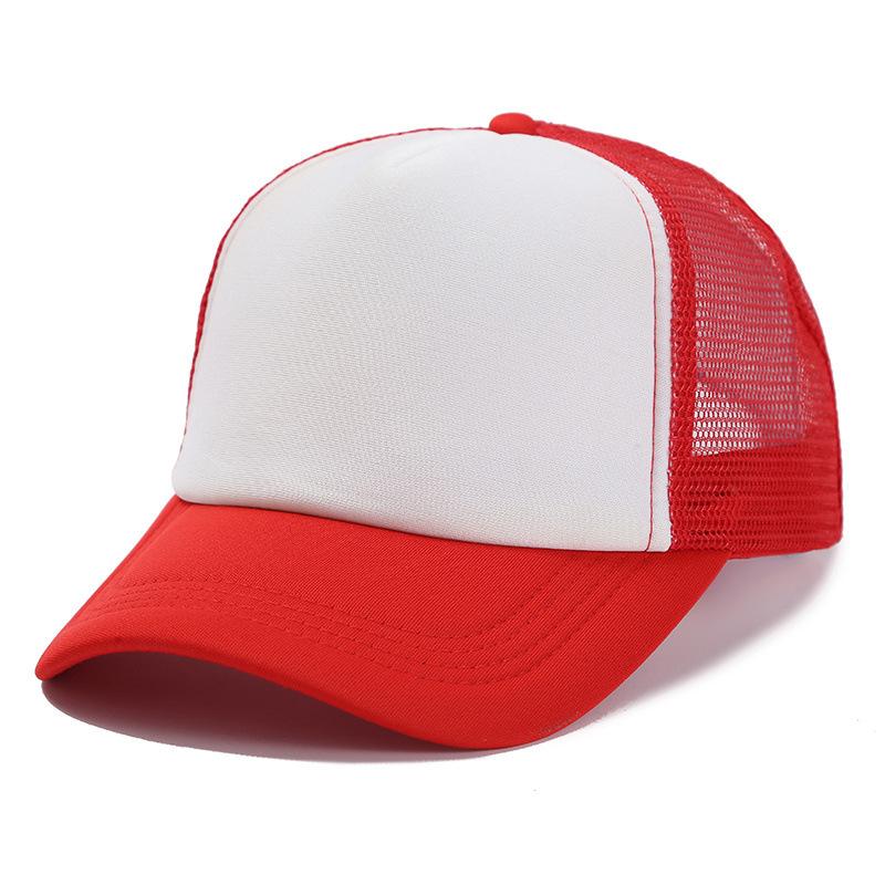 Hat Men's Spring Summer Korean Edition Trendy Men's Light Board Mesh Hat Fashion Baseball Hat Versatile Cap Truck Hat Solid Color Women