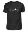 Sailing Heartbeat Sailboat Sailor Tshirt Black Tshirt