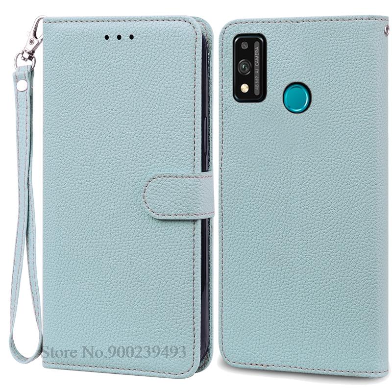 For Honor 9X Lite Etui Lær Flip Lommeboketui For Honor 9X Lite JSN-L21 JSN-L22 JSN-L23 Deksel Honor 9 X Lite Telefonetui Fundas