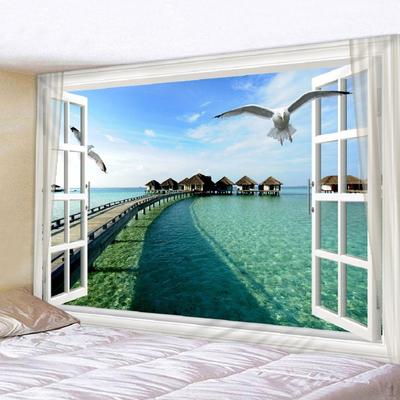 Polyester Wall Hanging Tapestry Picnic Mat Curtain Doormat Decor