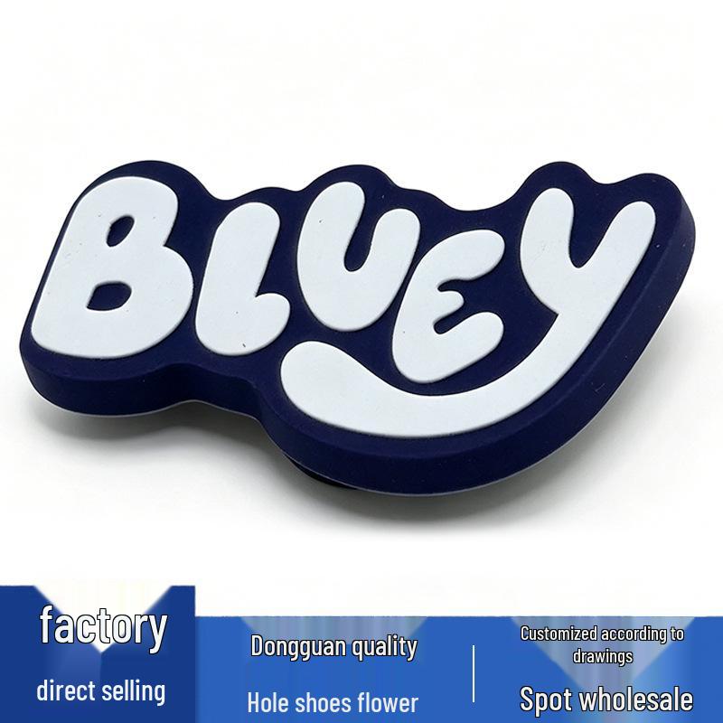 Bluey Flower PVC Shoe Charms: Decorative Crocs Buckles & Accessories