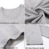 Men's Plus Size Cotton Wool Blend Base Layer Long Sleeve Top