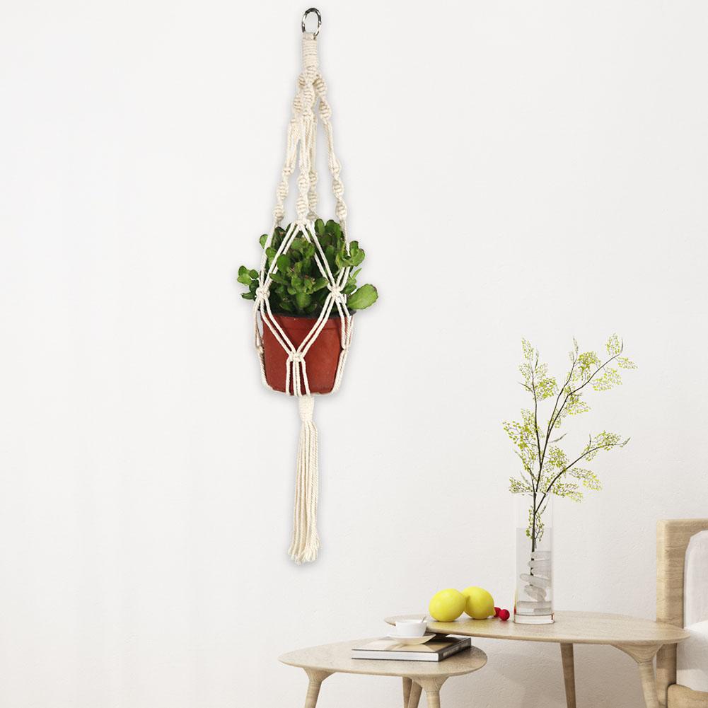 Macrame Handmade Plant Hanger Baskets Flower Pots Holder Balcony Decor