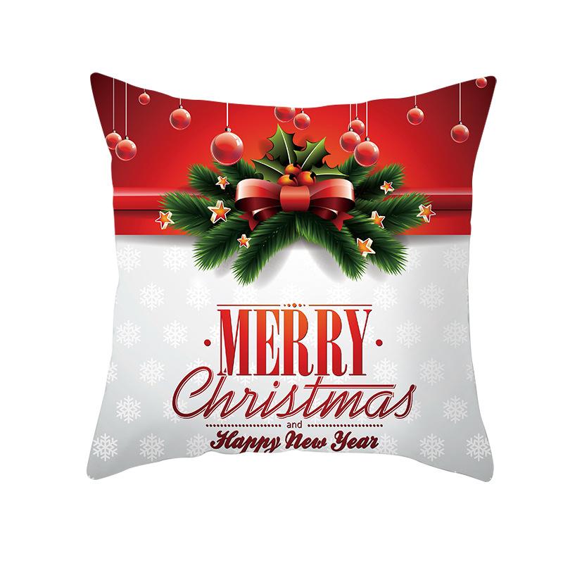 Nordic Christmas Pillowcase Christmas Ball Decoration Home Sofa Cushion Cover
