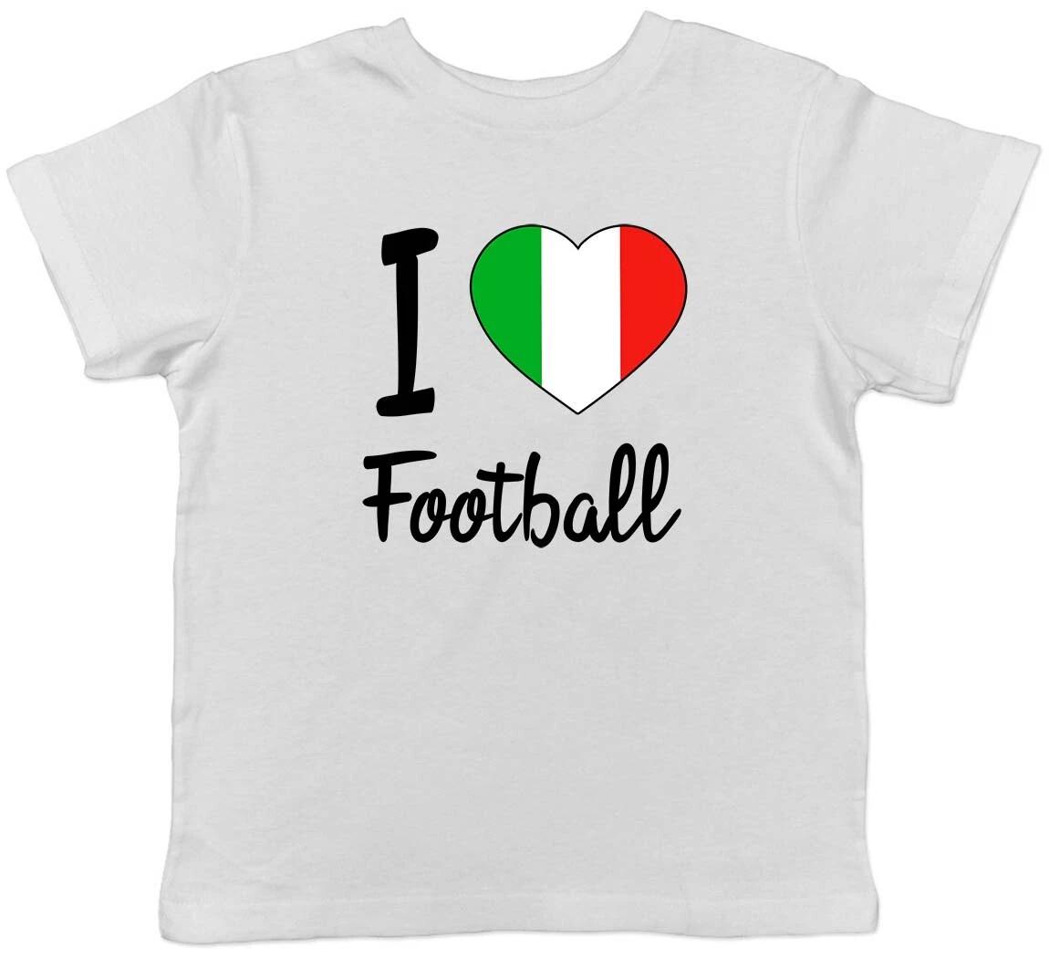 I Love Football - Italy Childrens Kids T-Shirt Boys Girls 150