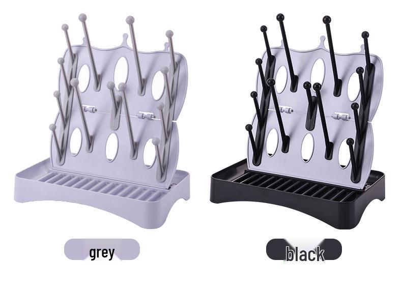 Foldable Dustproof Drying Rack for Baby Bottles and Cups