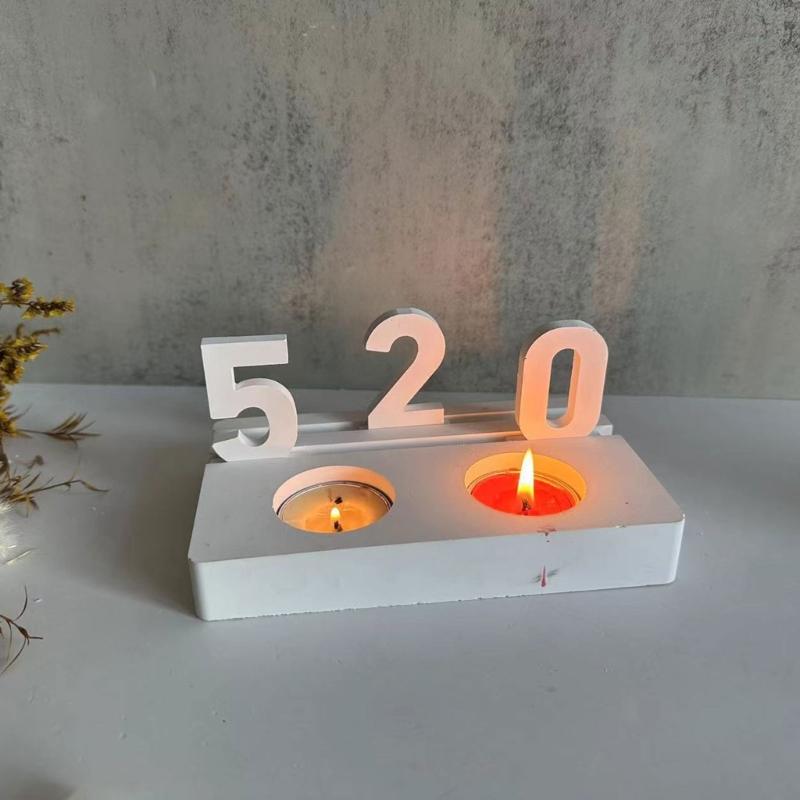 Candle Holder Moulds Candlestick Molds Silicone Ornamental Tray Molds Candle Stand Mold Candle Cup Molds for Candlestick
