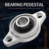 BHBL 4Pcs KFL001 12mm Zinc Alloy Self Aligning Pillow Block Flange Bearing Rhombic Bearing Housing