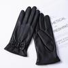 Schaffellhandschuhe Damen Winter Warme Handschuhe Fahr- und Radhandschuhe Fleece Echtlederhandschuhe