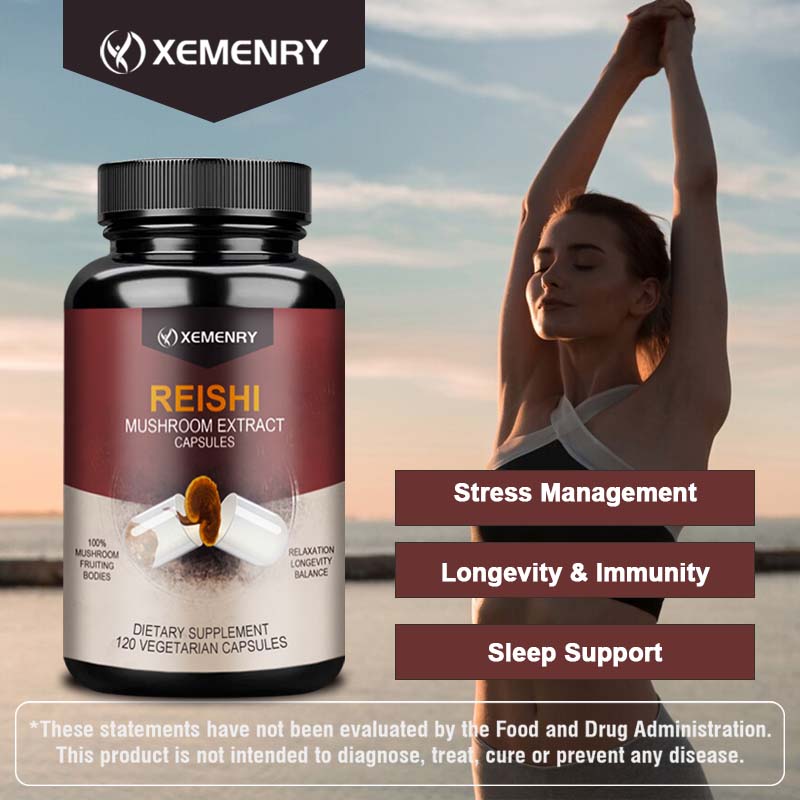 XEMENRY Ganoderma Lucidum Capsules, 100% Ganoderma Lucidum Extract, All-Natural, Suitable for Both Men and Women.