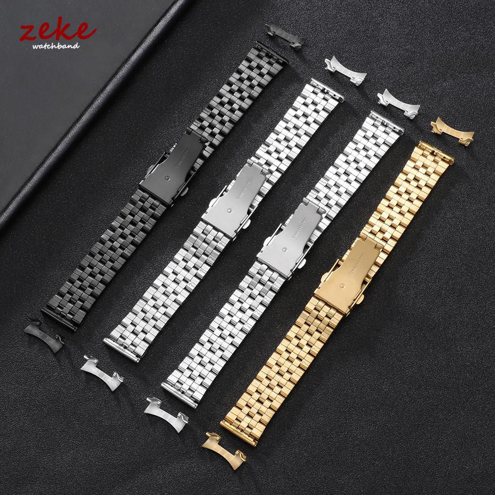 Stainless Steel Watch Bracelet Universal 12mm 14mm 16mm 18mm 20mm 22mm 24mm Straps Folding Safety Buckle for Women Watch Band