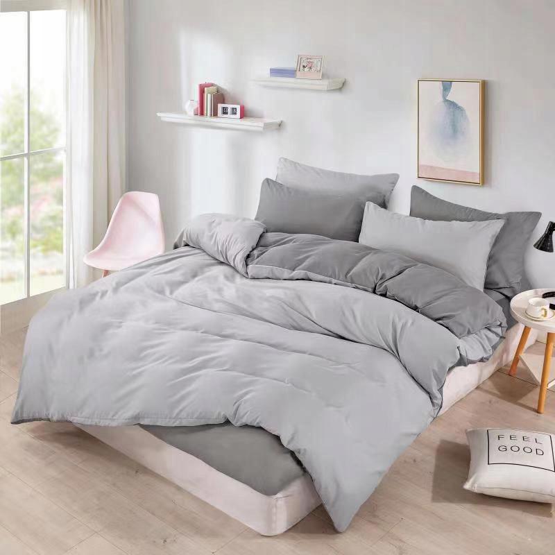 Bedding Set 200x220 Cm Pink Graphite Double-sided 3-piece Set Hit