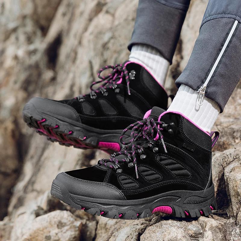 Men's Hiking Shoes Women Outdoor Breathable Comfortable Combat Boots Shoes Anti-slip Wear-resistant Casual Sports