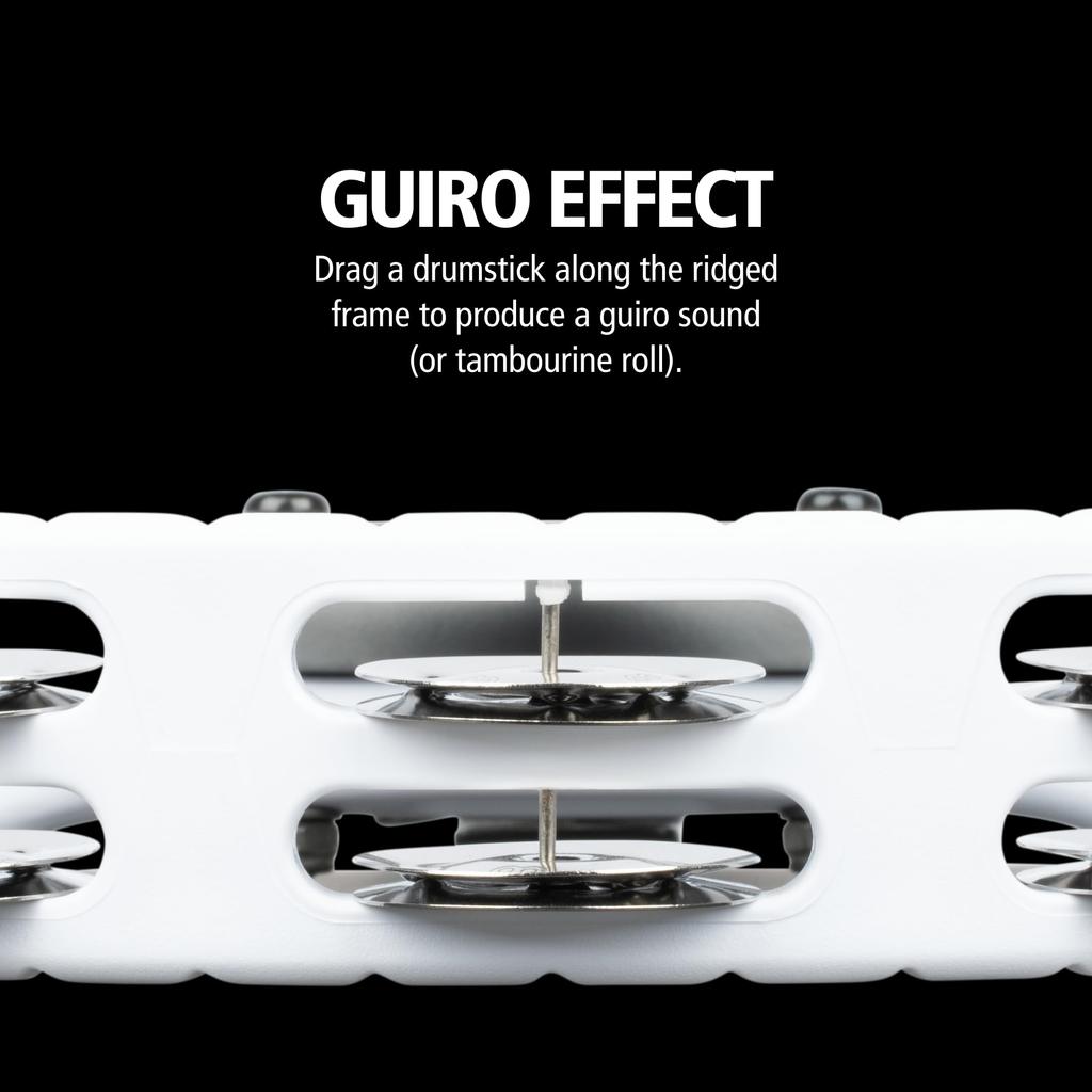 MEINL Percussion Headliner Series Mountable ABS Tambourine HTMT2WH []