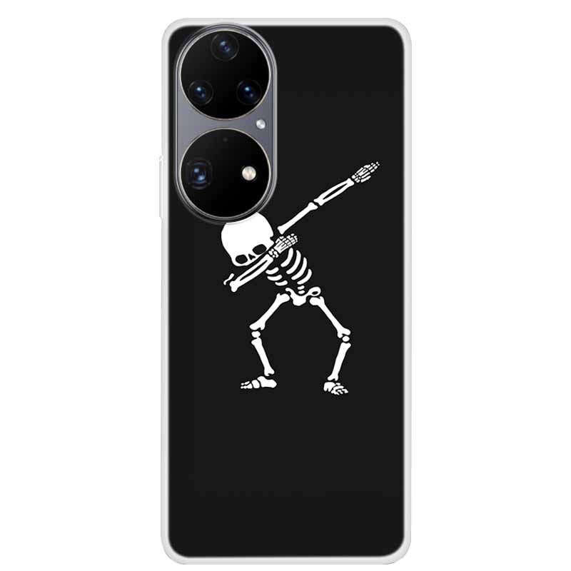 For Huawei P50 Pro Case P50 P50E Clear Fashion TPU Silicone Shockproof Phone Case for Huawei P50 Pro Case P 50 Protective P50Pro