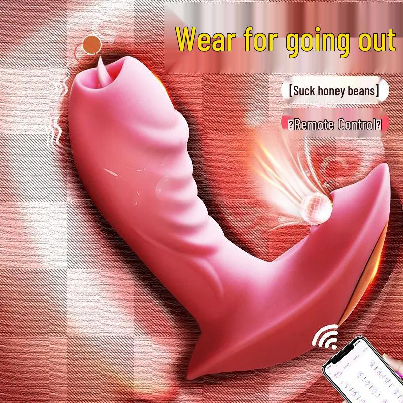 Remote Control Wearable Licking Vibrator Massager for Adults