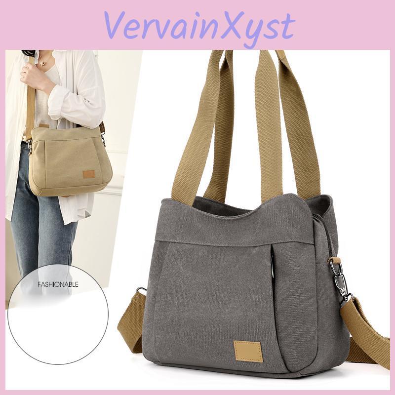 Capacity Womens Large Bag Shoulder Portable Crossbody Canvas Bag