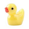 Yellow Duck Resin Figurine for Micro Landscape Decoration