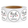 1 Inch Sticker Roll Thank You For Supporting My Small Business Labels Adhesive Round Decals for Packaging Gift Wrapping