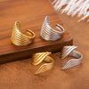 Simple Stainless Steel Adjustable Women'S Ring Statement Jewelry For Women Designer Opening Finger Ring
